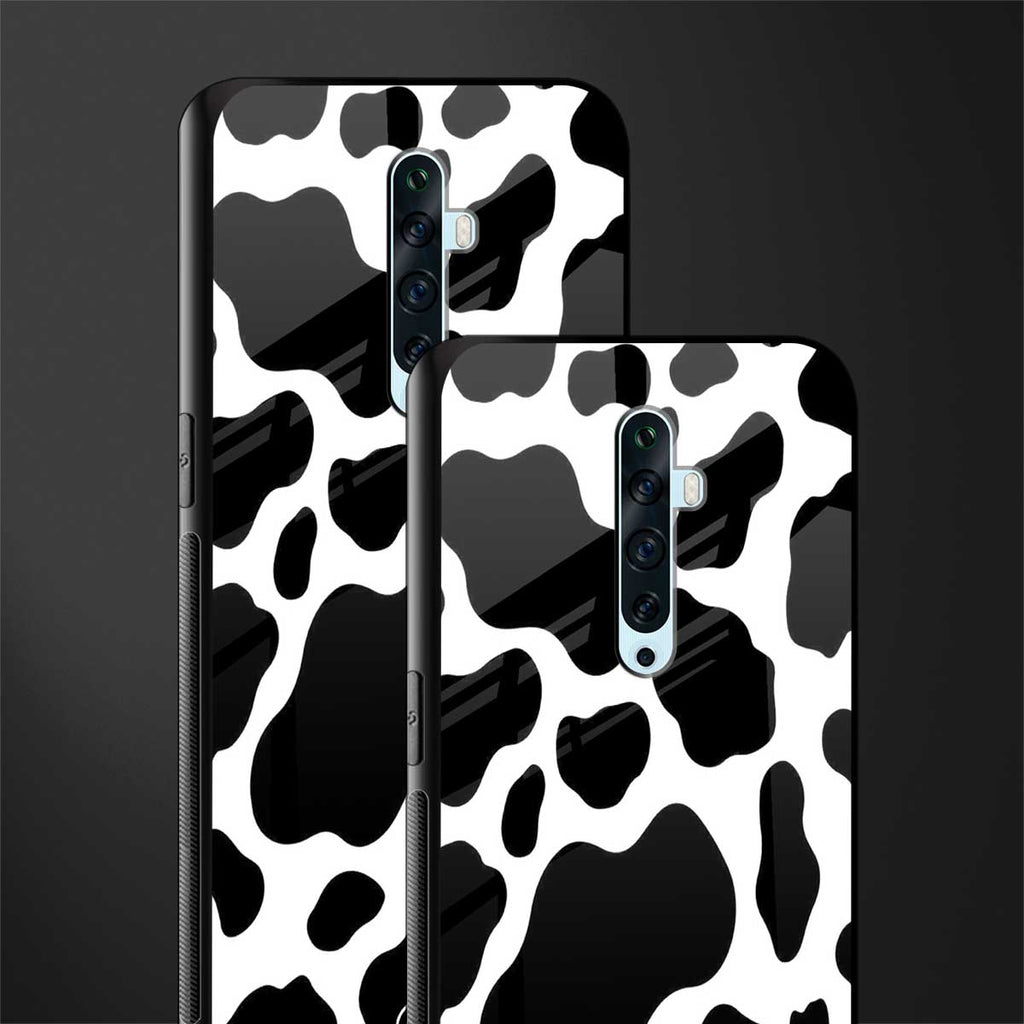 cow fur glass case for oppo reno 2f image-2
