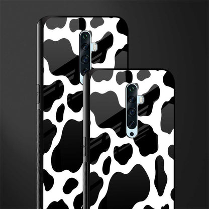 cow fur glass case for oppo reno 2f image-2
