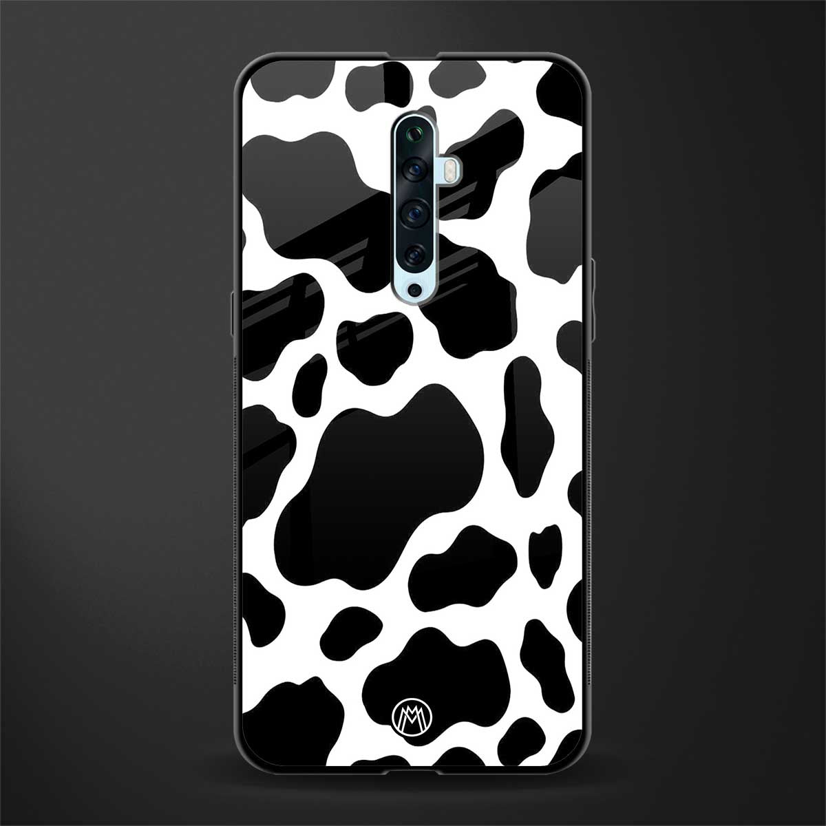 cow fur glass case for oppo reno 2z image