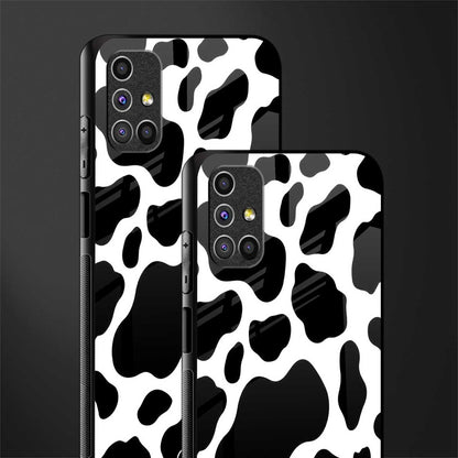 cow fur glass case for samsung galaxy m31s image-2