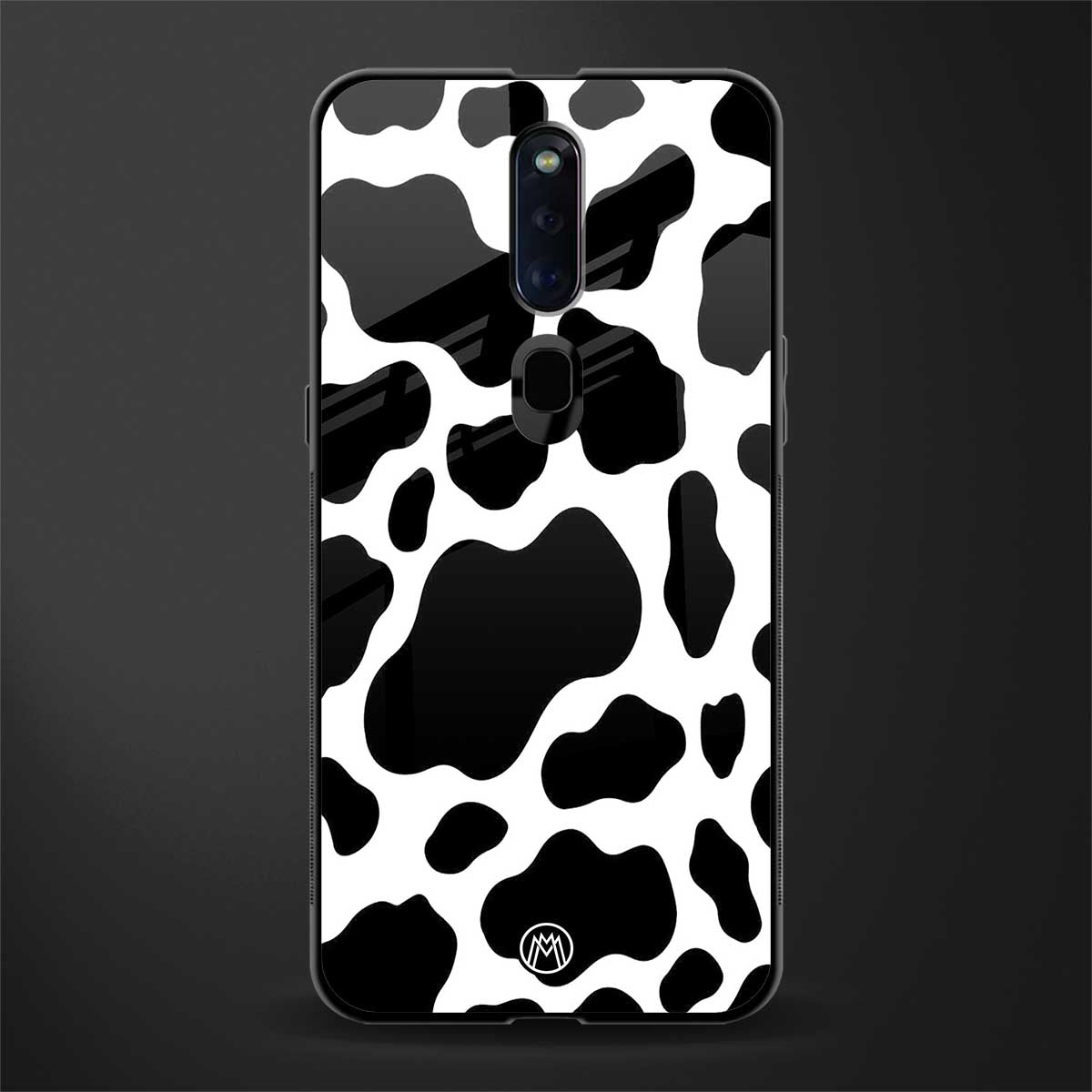 cow fur glass case for oppo f11 pro image