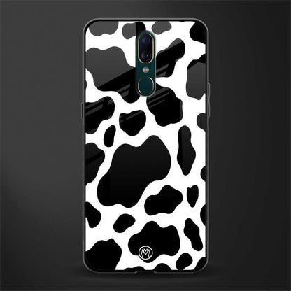 cow fur glass case for oppo a9 image