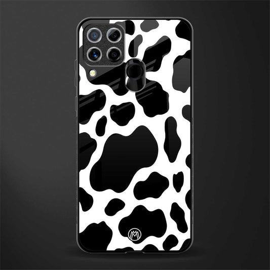 cow fur glass case for realme c15 image