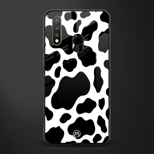 cow fur glass case for vivo y19 image