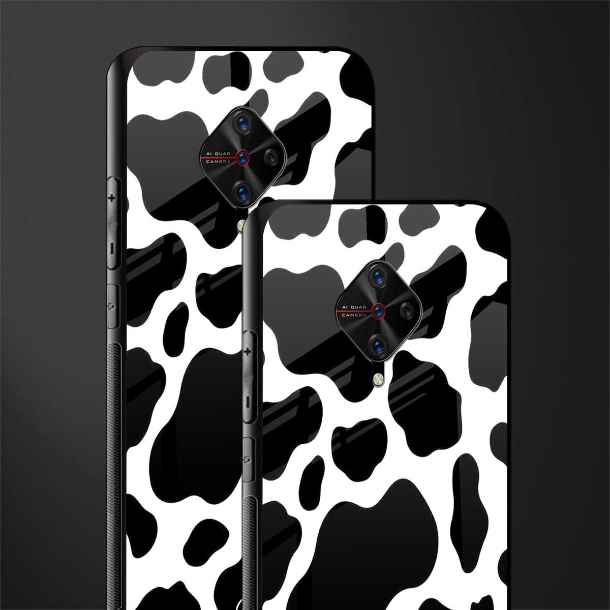 cow fur glass case for vivo s1 pro image-2