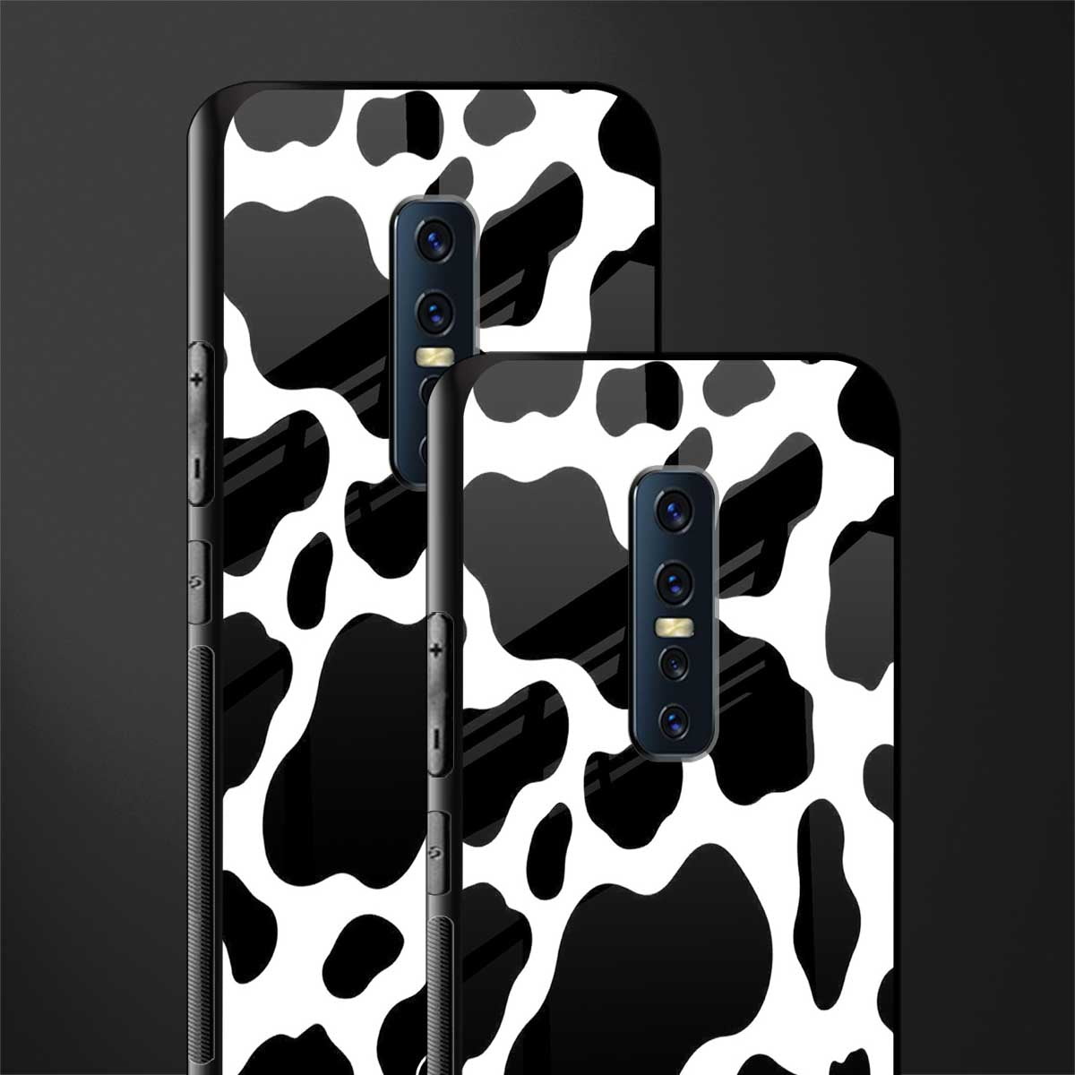 cow fur glass case for vivo v17 pro image-2