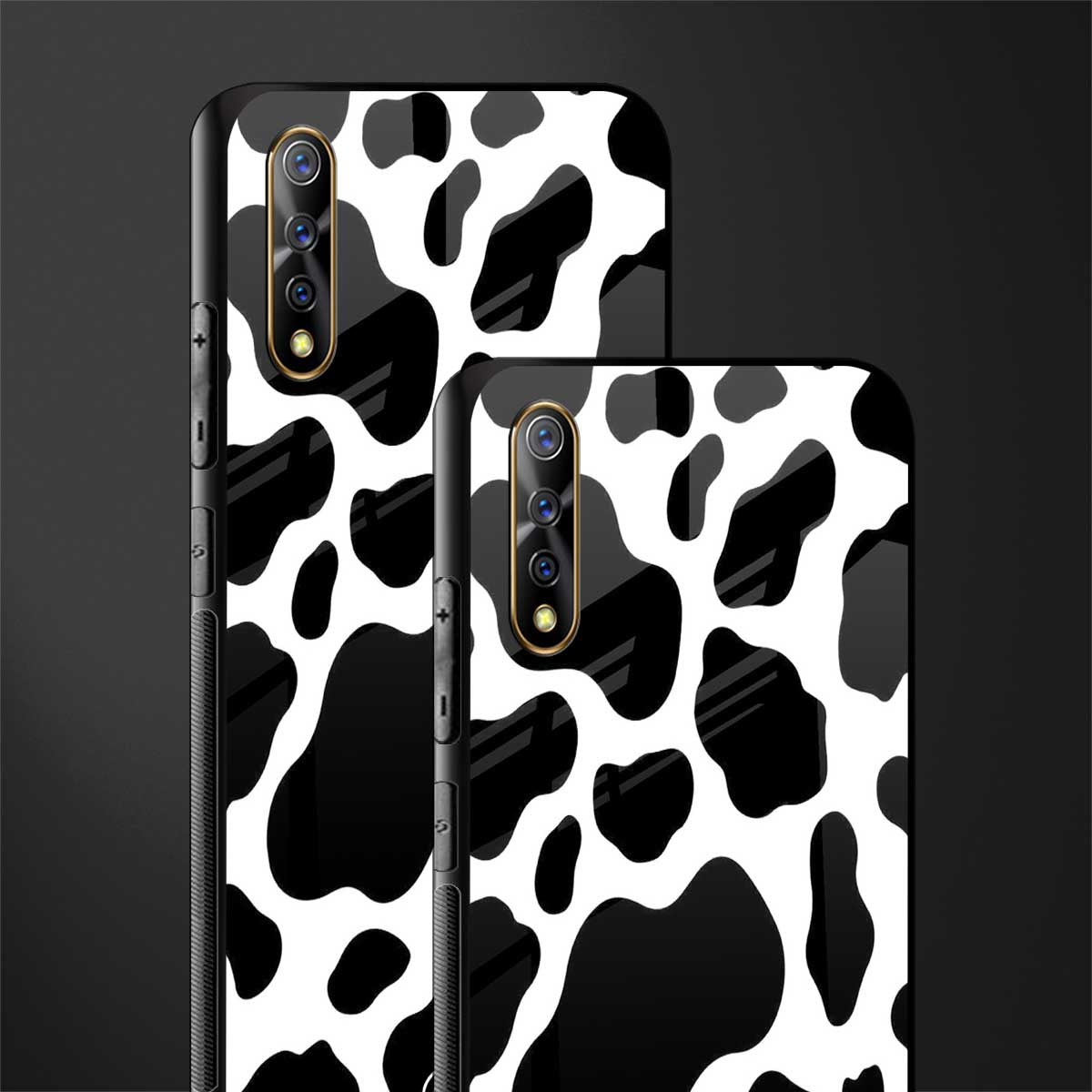 cow fur glass case for vivo z1x image-2