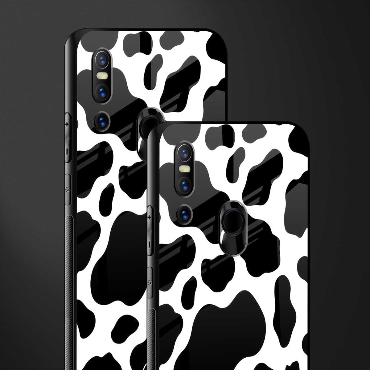 cow fur glass case for vivo v15 image-2