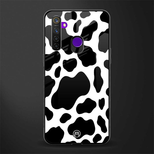 cow fur glass case for realme 5s image