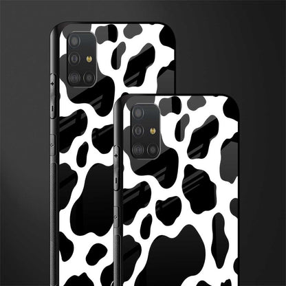 cow fur glass case for samsung galaxy a51 image-2