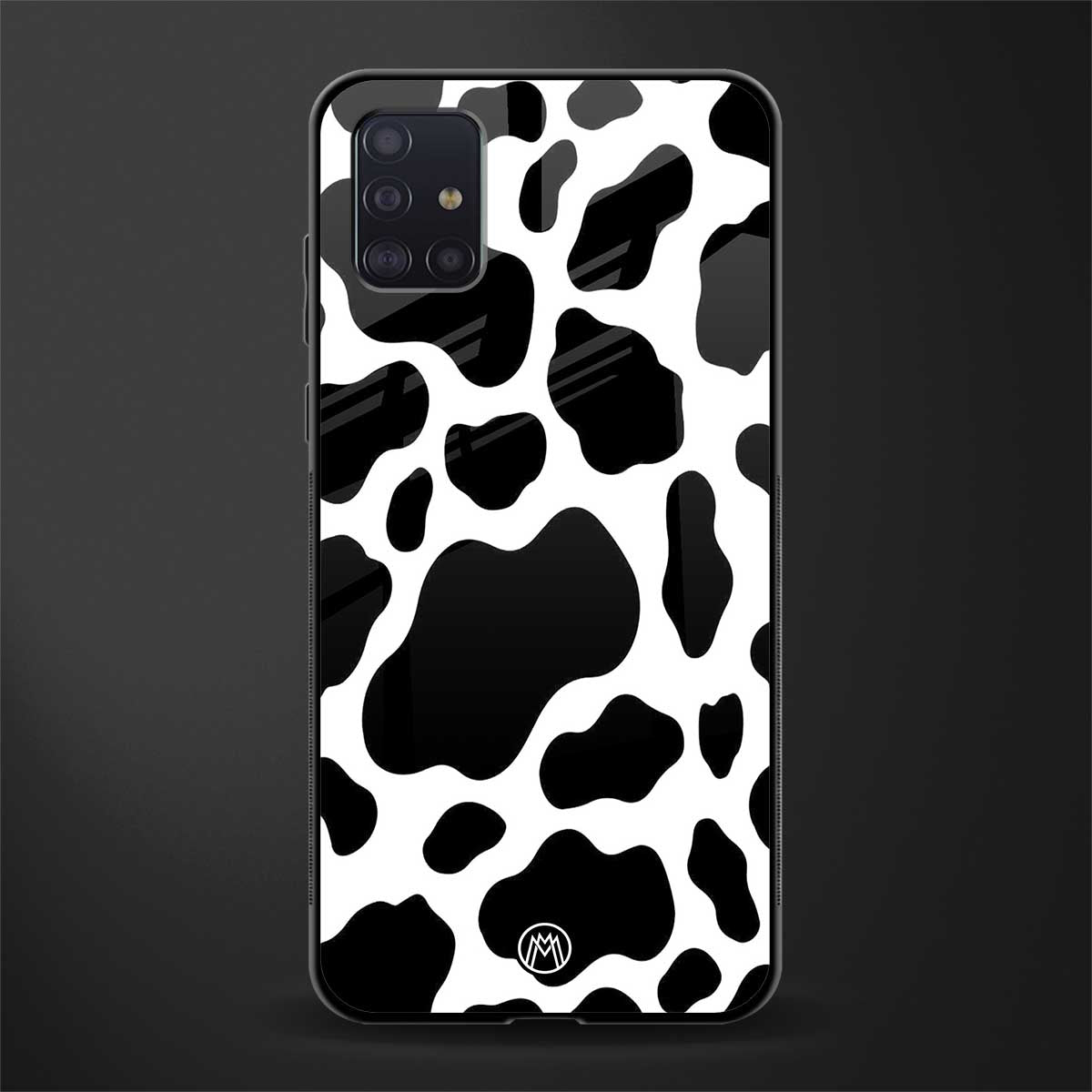 cow fur glass case for samsung galaxy a71 image