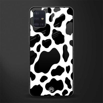 cow fur glass case for samsung galaxy a71 image