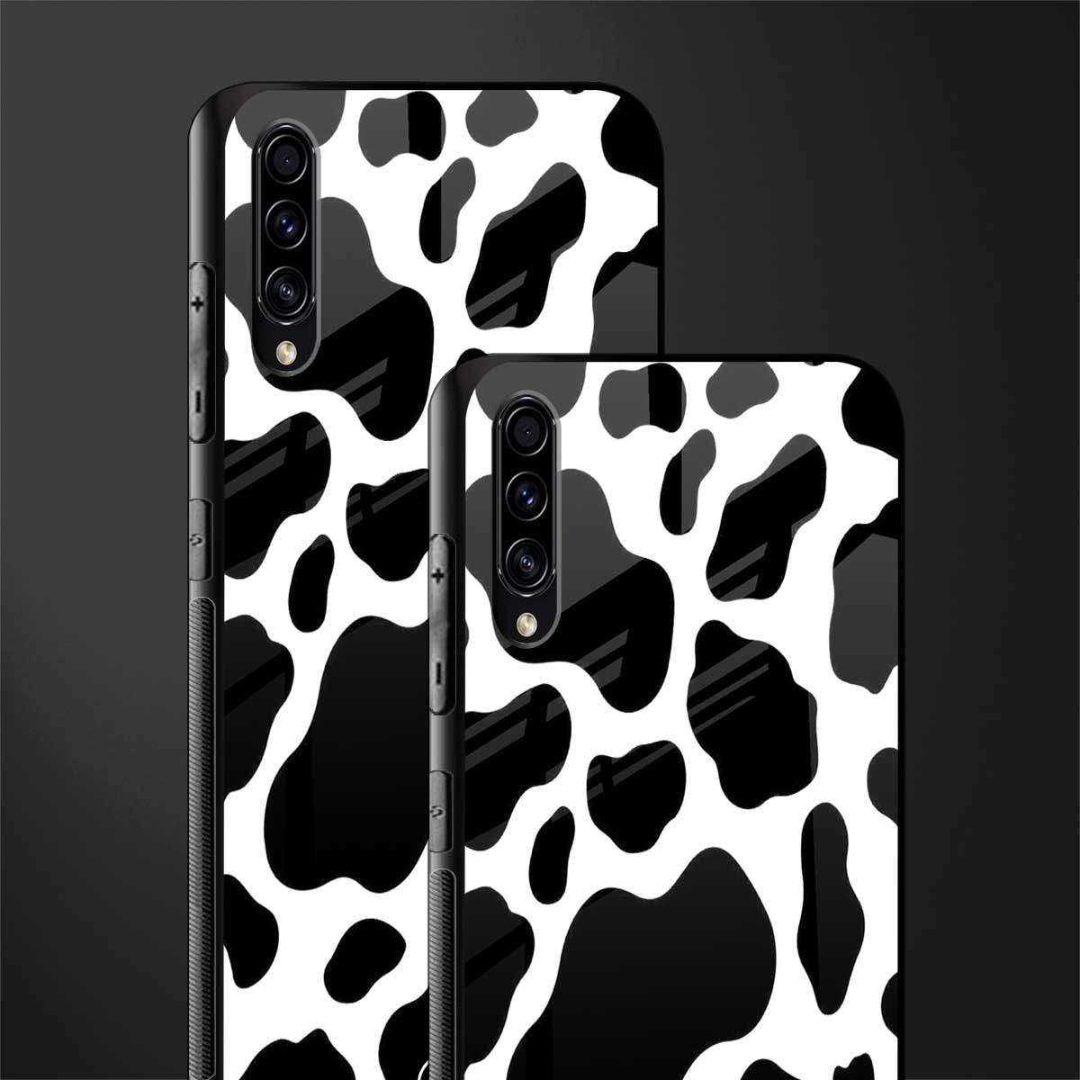 cow fur glass case for samsung galaxy a50 image-2