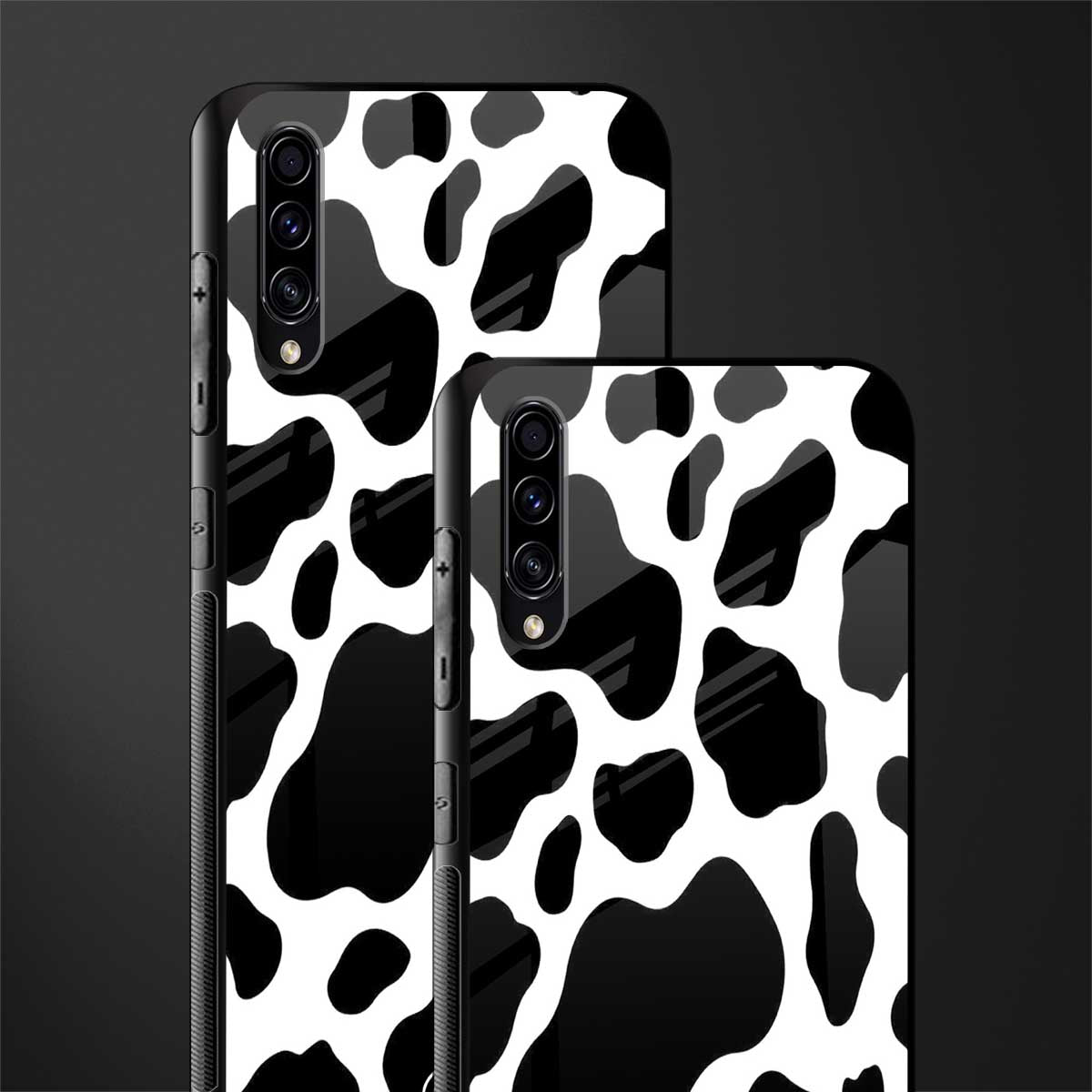 cow fur glass case for samsung galaxy a70 image-2