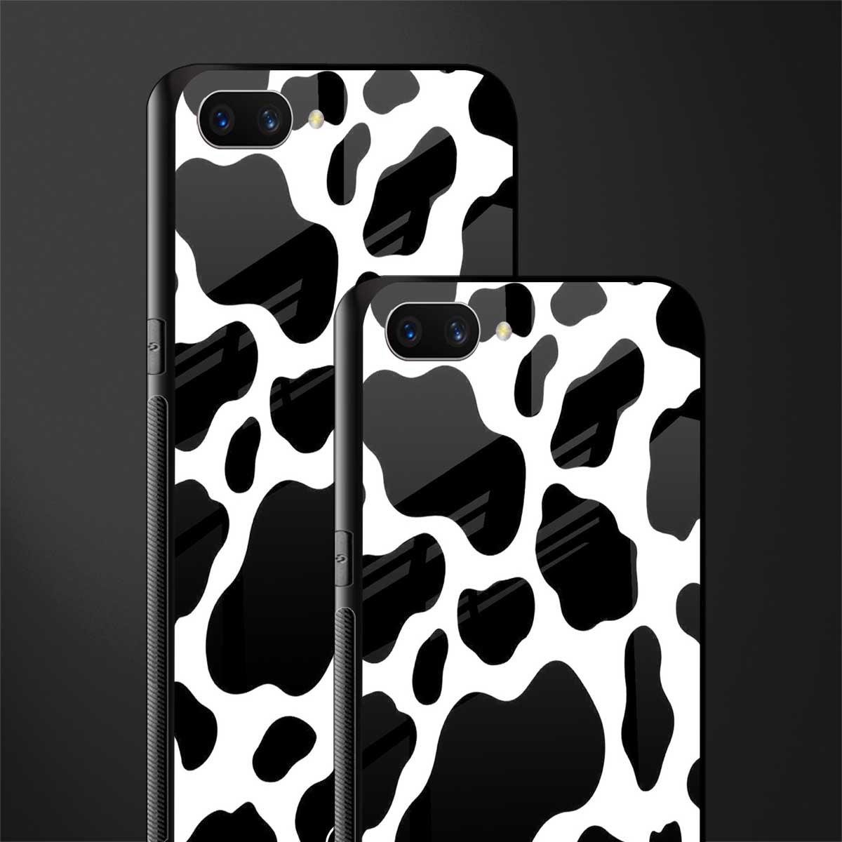 cow fur glass case for oppo a3s image-2