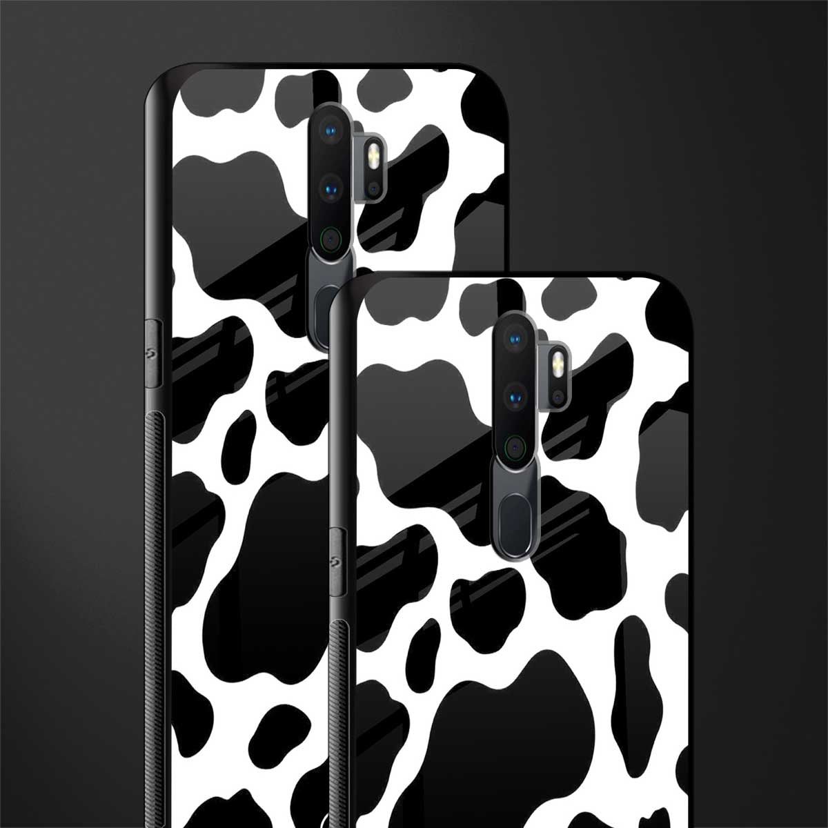 cow fur glass case for oppo a5 2020 image-2
