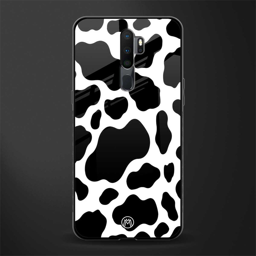 cow fur glass case for oppo a5 2020 image
