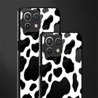 cow fur glass case for mi 11 lite image-2