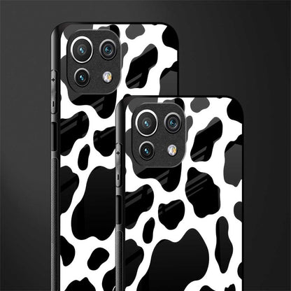 cow fur glass case for mi 11 lite image-2