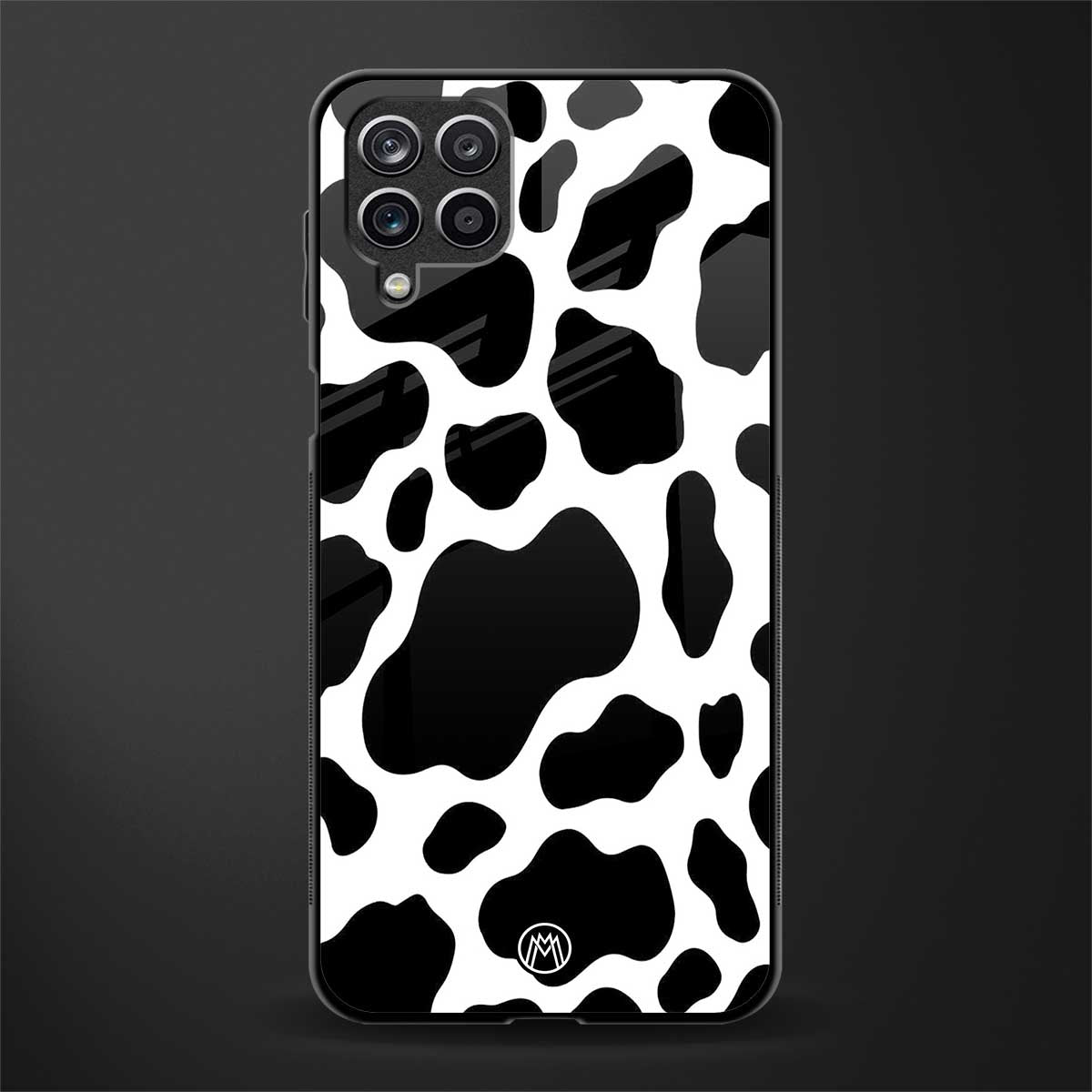 cow fur back phone cover | glass case for samsung galaxy a22 4g