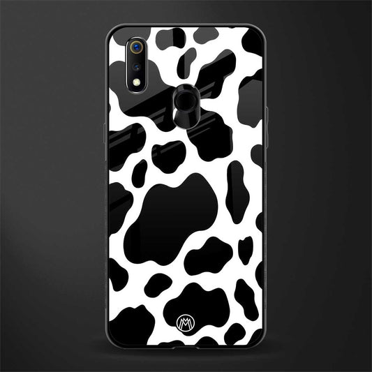 cow fur glass case for realme 3 image