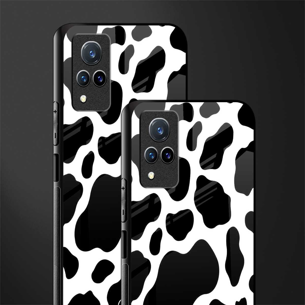 cow fur glass case for vivo v21 5g image-2