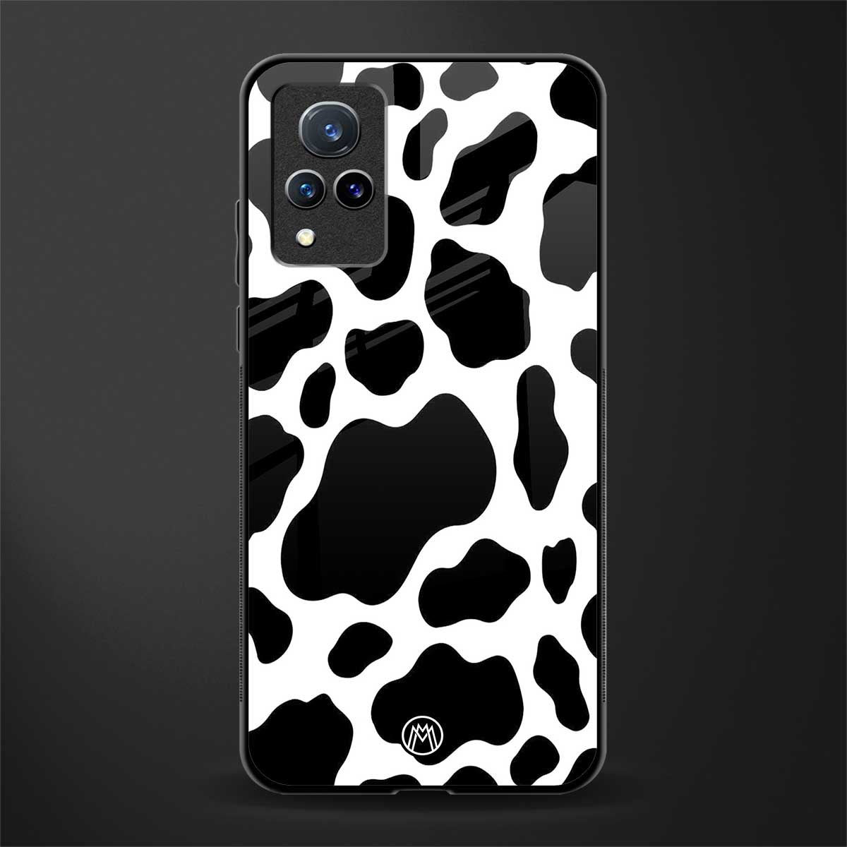 cow fur glass case for vivo v21 5g image