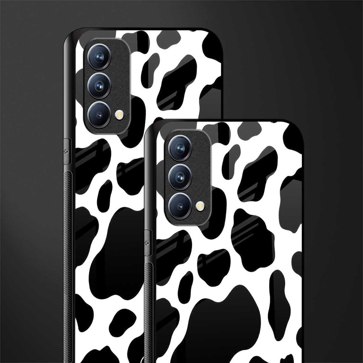 cow fur glass case for oppo f19 image-2