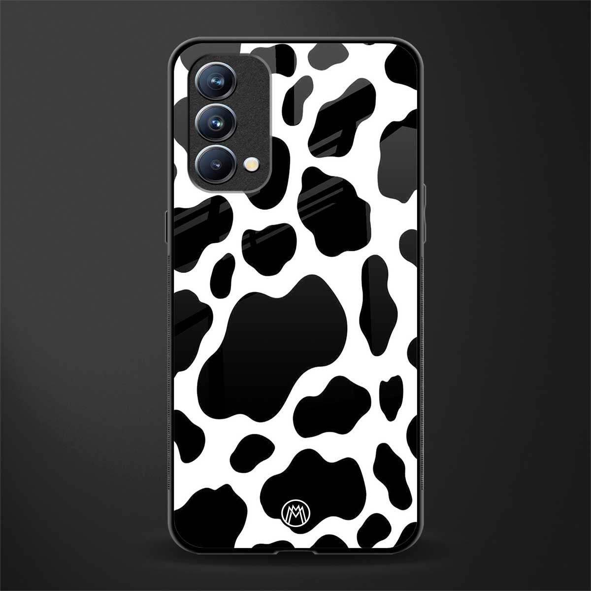 cow fur glass case for oppo f19 image