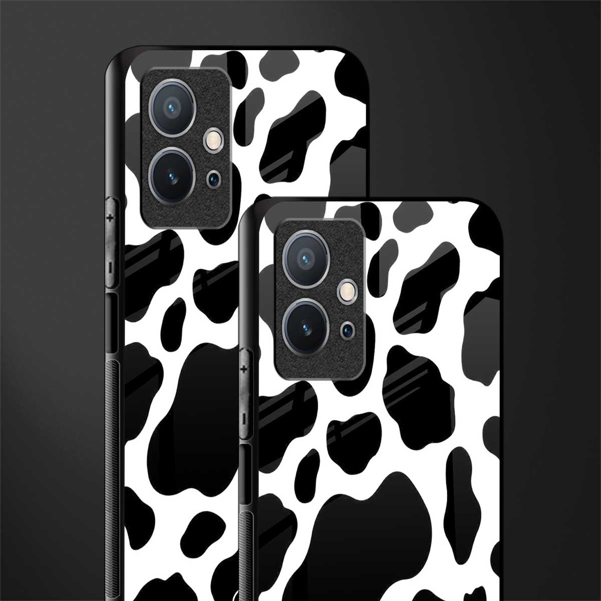 cow fur glass case for vivo t1 5g image-2