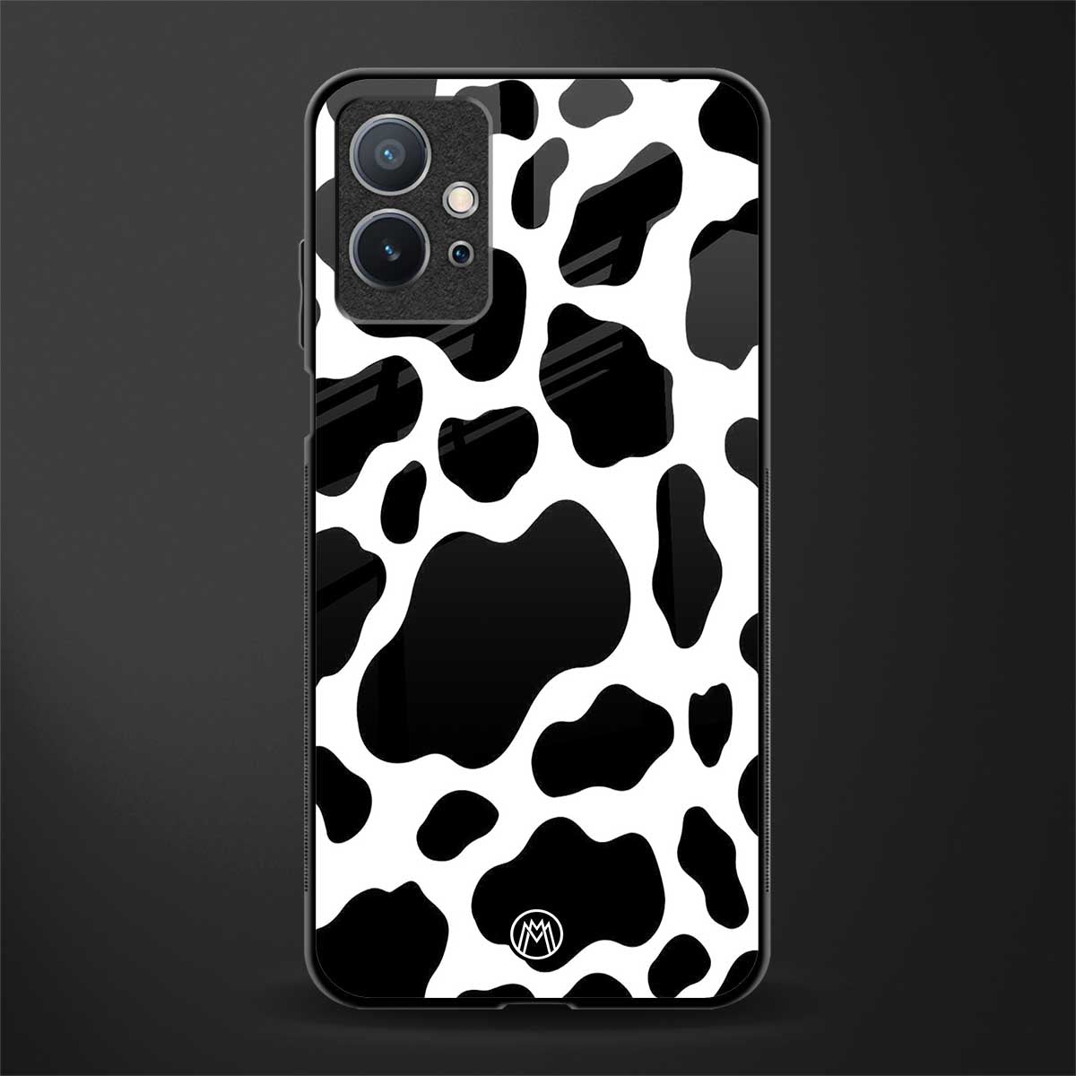 cow fur glass case for vivo y75 5g image