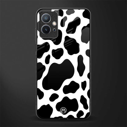 cow fur glass case for vivo y75 5g image