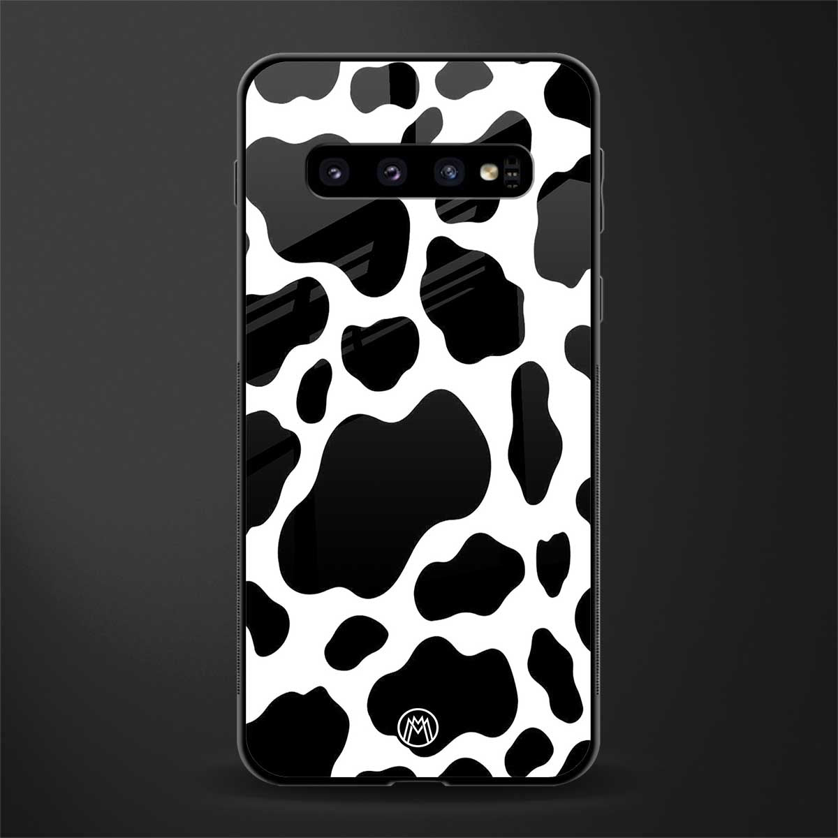 cow fur glass case for samsung galaxy s10 plus image