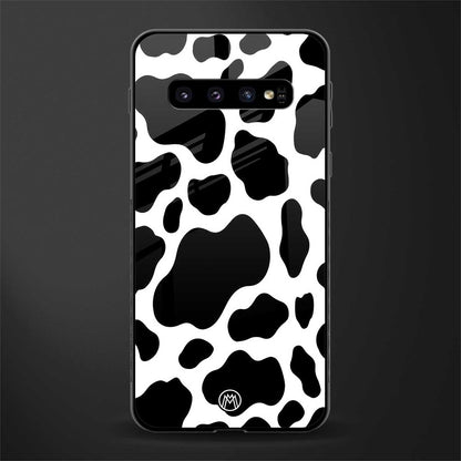 cow fur glass case for samsung galaxy s10 plus image