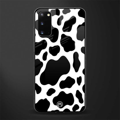 cow fur glass case for samsung galaxy s20 image
