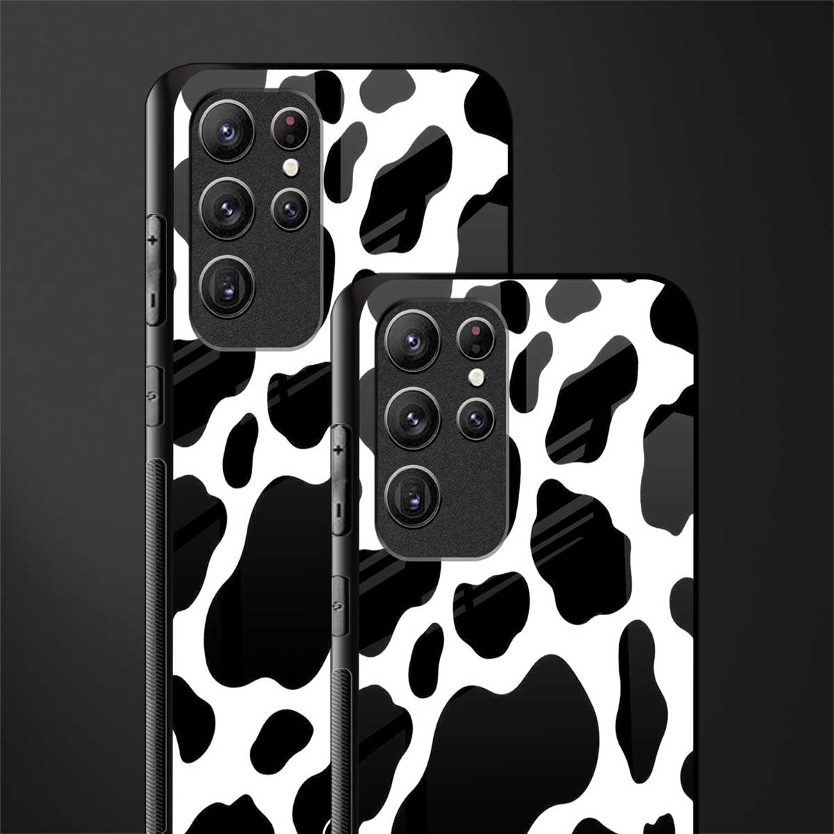 cow fur glass case for samsung galaxy s22 ultra 5g image-2