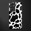 cow fur glass case for samsung galaxy s21 ultra image