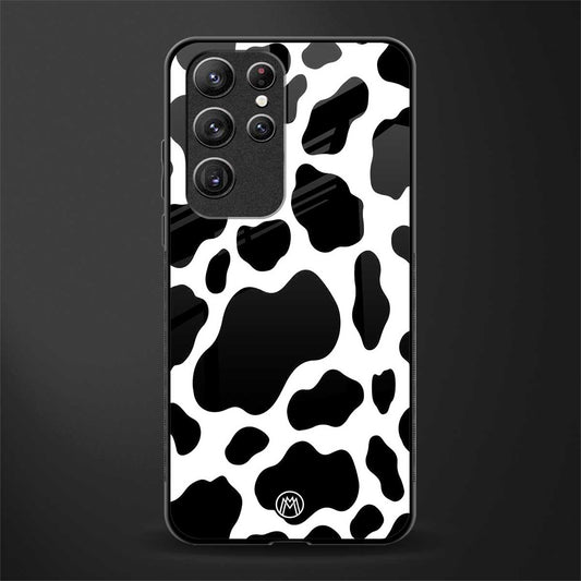 cow fur glass case for samsung galaxy s21 ultra image
