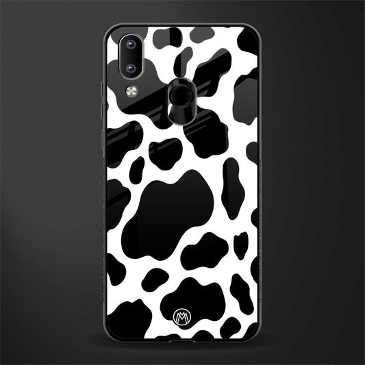 cow fur glass case for vivo y91 image