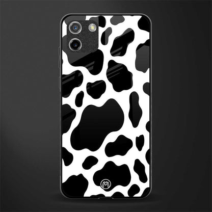 cow fur glass case for realme c11 image