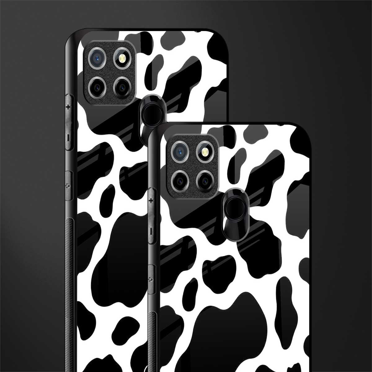 cow fur glass case for realme narzo 30a image-2