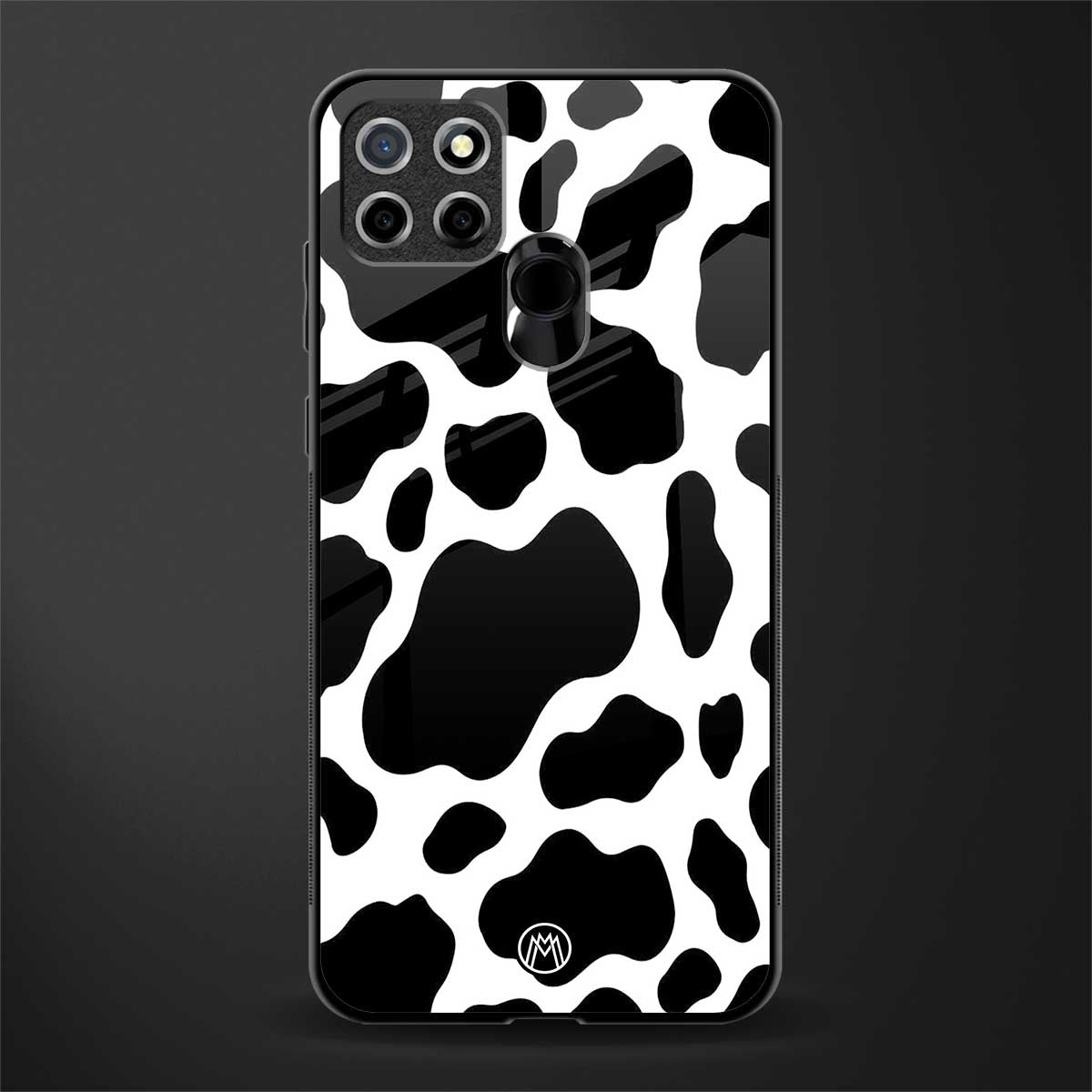 cow fur glass case for realme narzo 30a image