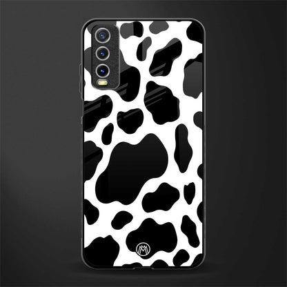 cow fur glass case for vivo y20 image