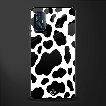 cow fur glass case for vivo v17 image
