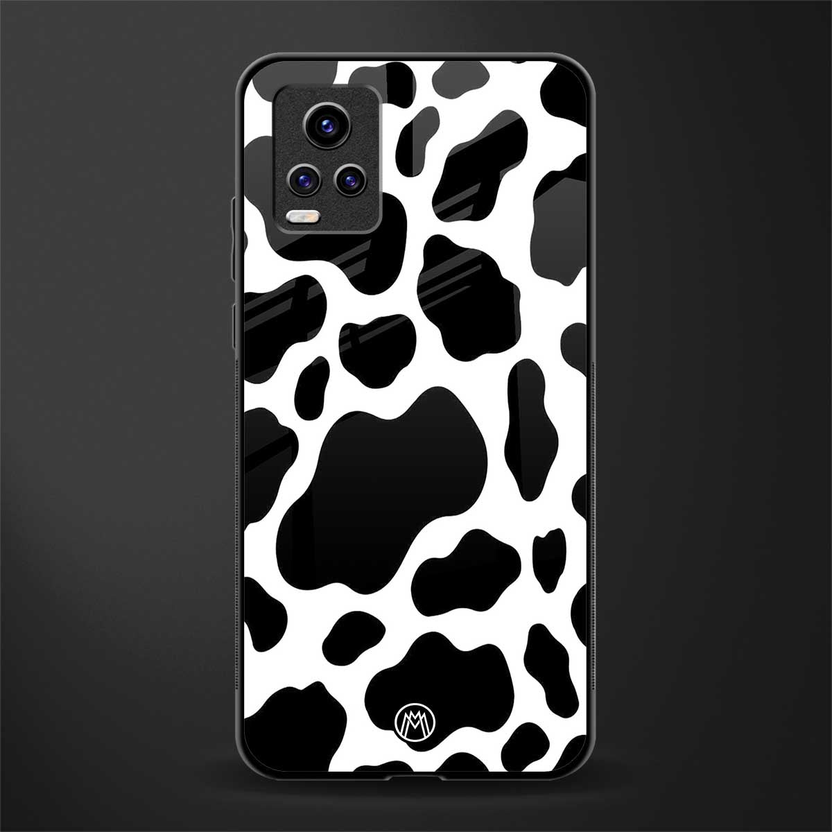 cow fur glass case for vivo v20 image