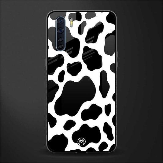 cow fur glass case for oppo f15 image