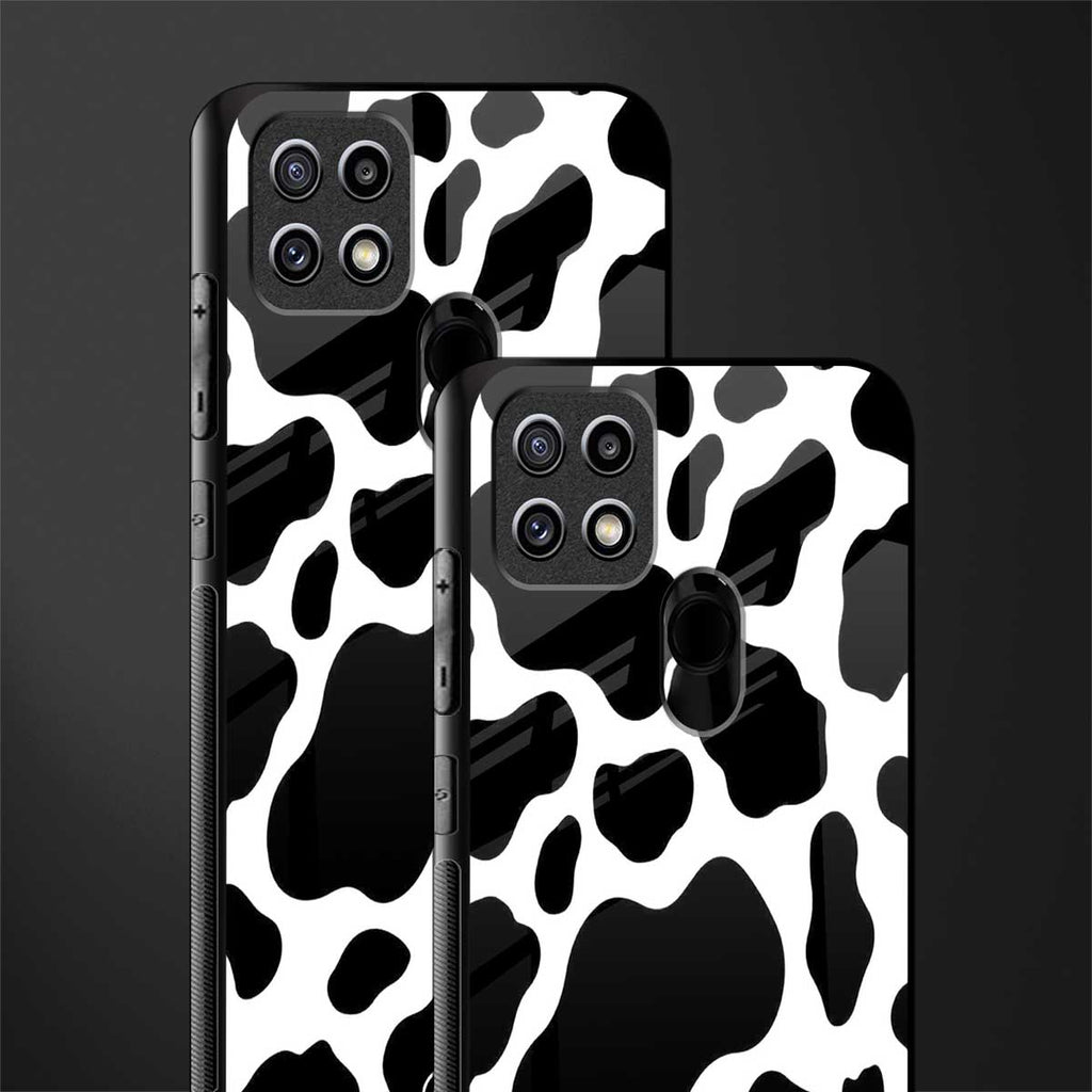 cow fur glass case for oppo a15 image-2
