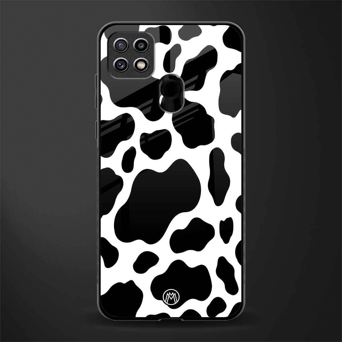 cow fur glass case for oppo a15s image