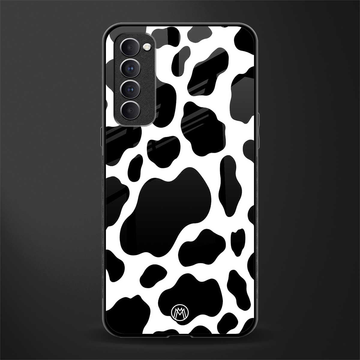 cow fur glass case for oppo reno 4 pro image