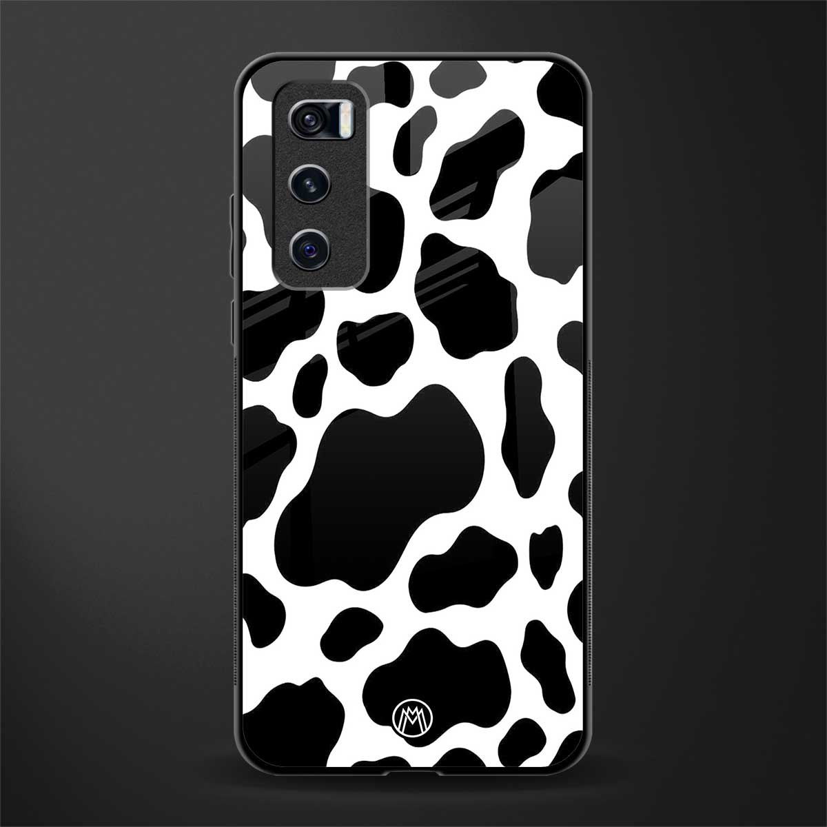 cow fur glass case for vivo v20 se image